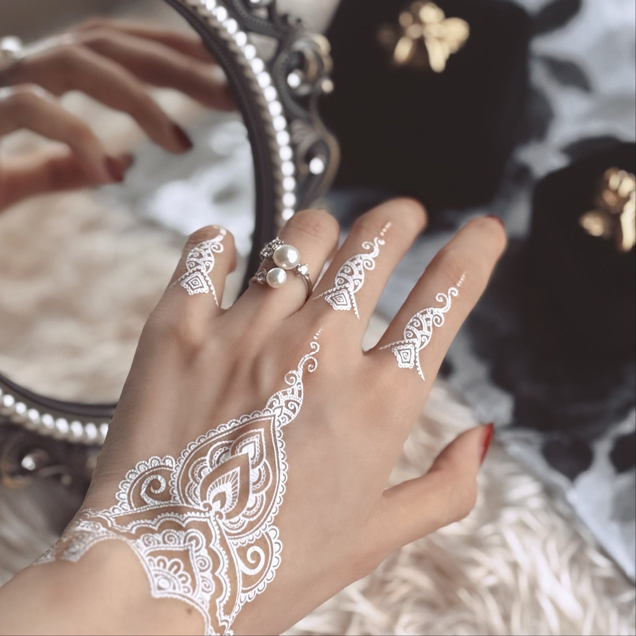 henna for bride， bridal henna tattoo sticker， hobo henna sticker