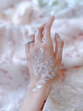 Butterfly Bloom White Henna Sticker | Elegant Temporary Tattoo